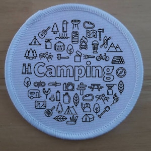 Camping patch badge