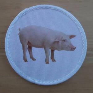 Pig 3 inch sublimation patch Animal Lover
