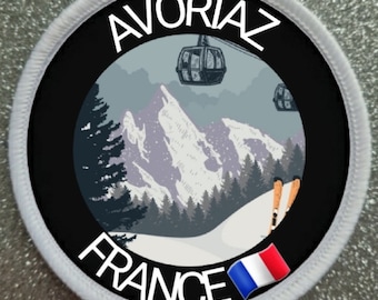 Avoriaz France Ski Resort 3 Inch patch badge