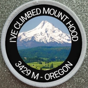 3 Inch Mount Hood Oregon USA Sublimation Patch badge