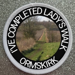 Lady's Walk Ormskirk England 3 Inch patch badge
