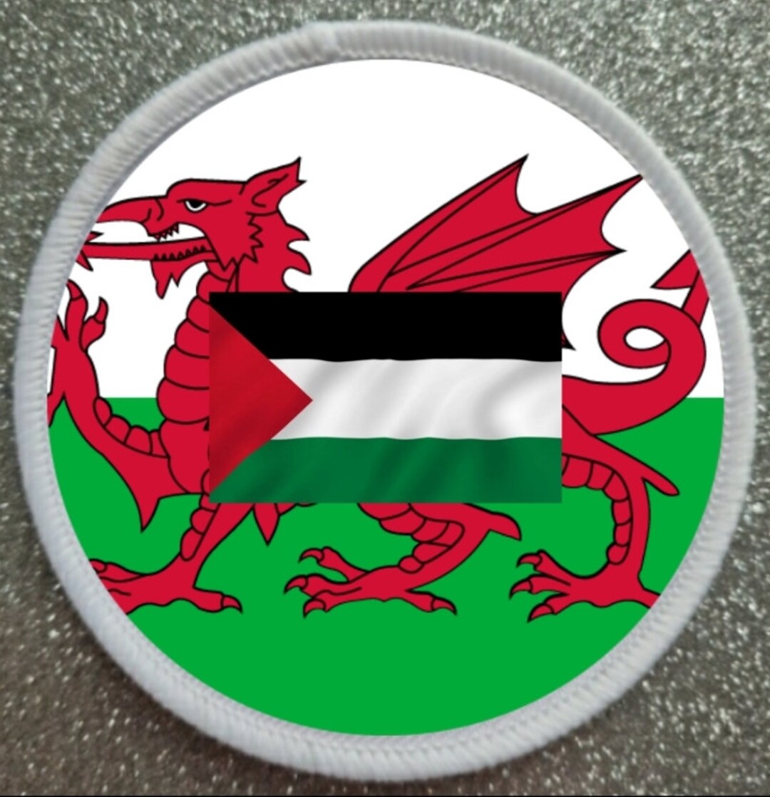 3 Inch Wales Welsh Palestine Palestinian Solidarity Flag Patch Badge - Etsy