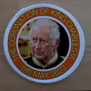 3 Inch Coronation of Charles lll Patch Badge