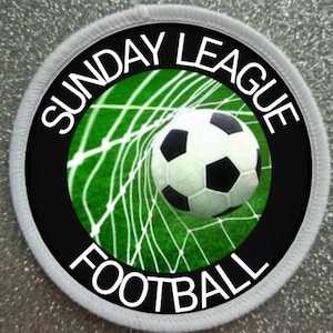 Sunday League Football 3" Patch Badge