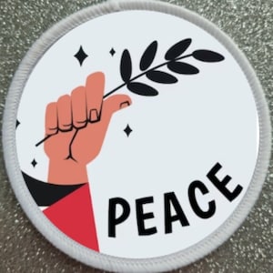 Peace Palestine Gaza 3 Inch patch badge - Made in the UK