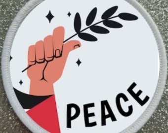 Peace Palestine Gaza 3 Inch patch badge - Made in the UK