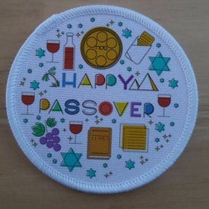Happy Passover patch badge 3&quot;
