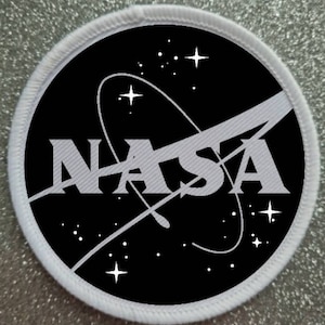 3-Zoll-Black & White Nasa Sublimation gedrucktes Patch-Abzeichen