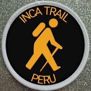 Distintivo di toppa a sublimazione da 3 pollici del Perù Inca Trail