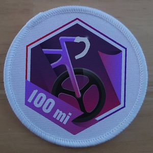 100 Mile Cycling Cycle Fitness Bike Biking Sports patch badge