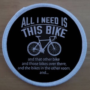 3&quot; Cycling Cycle Fitness Bike Biking Sports patch badge