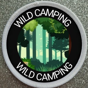 3 Inch Wild Camping Sublimation Patch badge