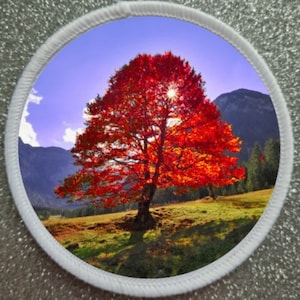 3 inch Red Maple Tree Patch Badge