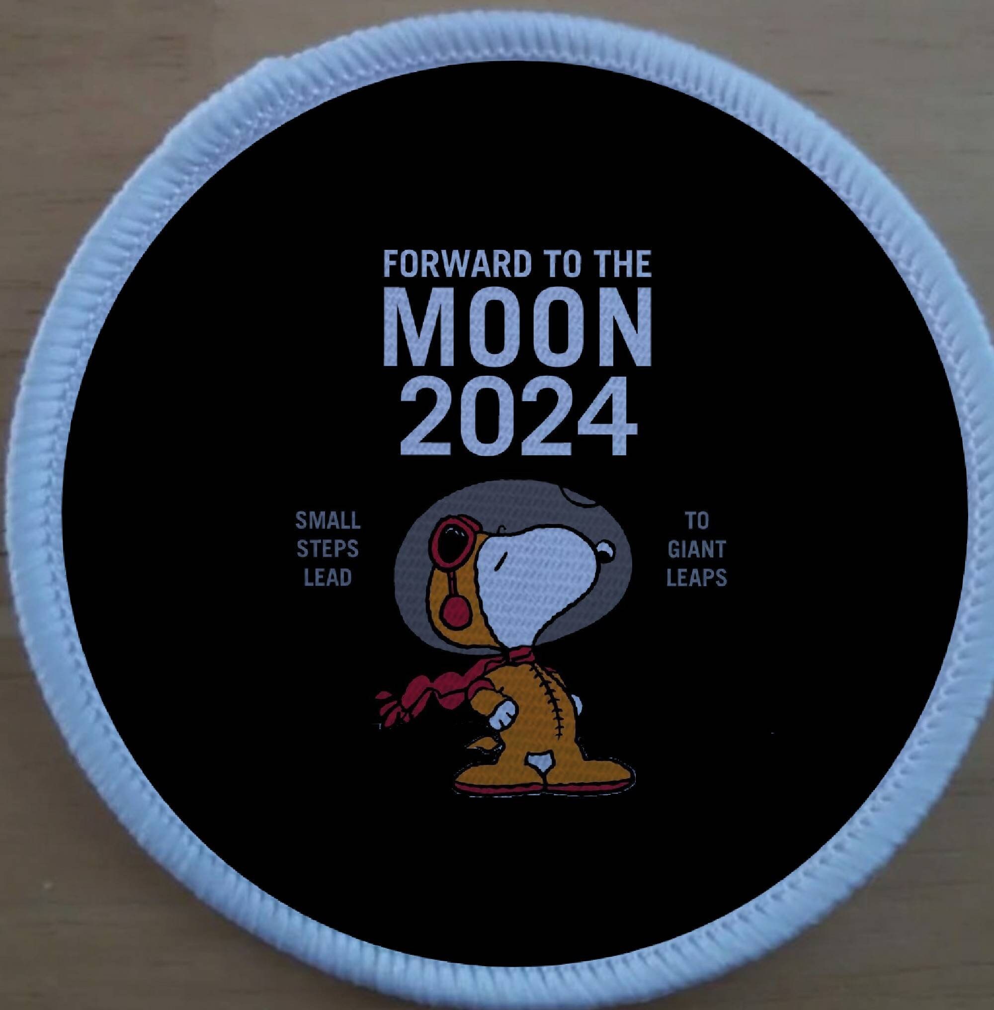 Snoopy To The Moon 2024 Patch Badge Etsy