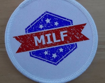 Milf 3" sublimation patch badge