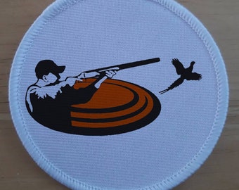Clay Pigeon Schieten sublimatie patch badge