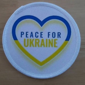 Peace For Ukraine Patch Badge - Made in the UK