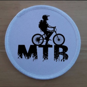 MTB Bike Cycling Cyclist Biker 3 inch sublimation patch badge