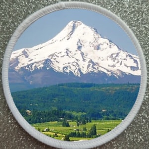 3 Inch Mount Hood Oregon USA Sublimation Patch badge