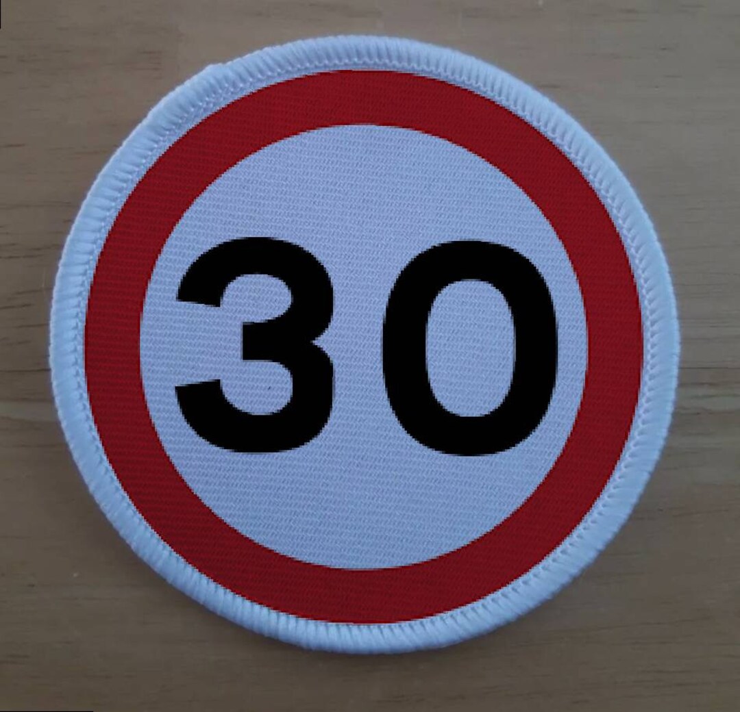 30 Road Sign Patch Badge - Etsy