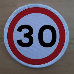 30 道路標識パッチバッジ