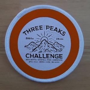 National Three Peaks Challenge Patch Badge