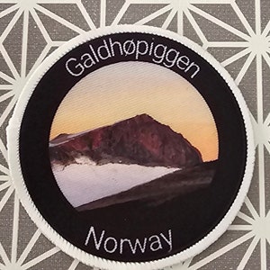 3 Inch Galdhøpiggen Norway Sublimation Patch badge