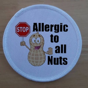 Nut Allergy Awareness patch badge