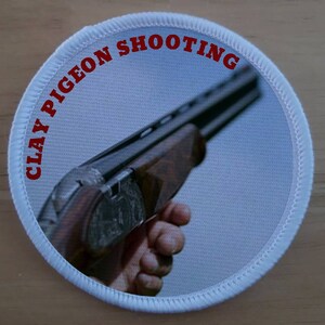 Clay Pigeon Shooting sublimation patch badge