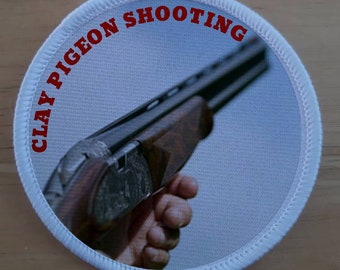 Clay Pigeon Shooting sublimatie patch badge