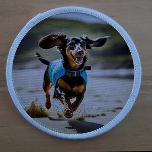 Dackel Aufnäher - 3"Bügelbild Dackel Hund Applikation