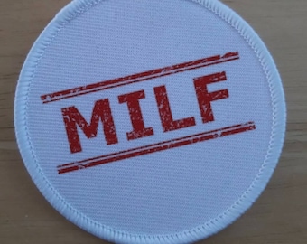 Milf 3" sublimation patch badge