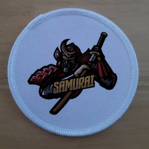 Samurai sublimation patch badge