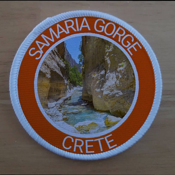 Samaria Gorge Kreta 3 zoll Sublimation Aufnäher