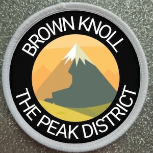 3 Inch Brown Knoll The Peak District patch badge