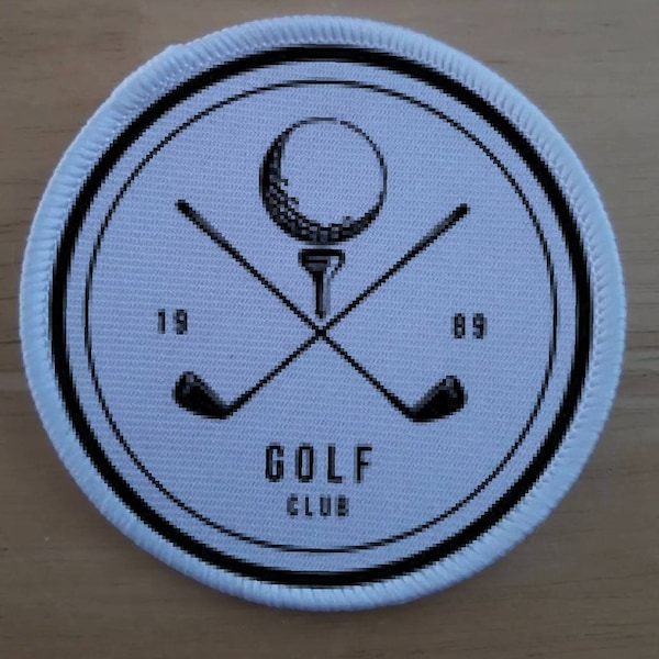 3" Golf patch badge