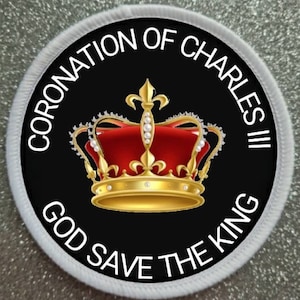 3 Inch Coronation of Charles lll Patch Badge