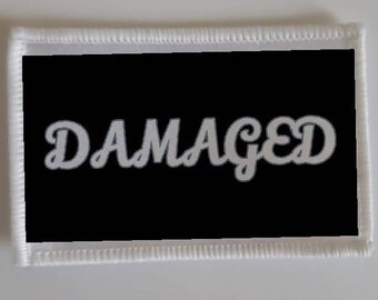 3 Inch damaged Patch Badge