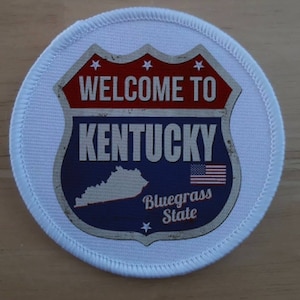 Kentucky Road Sign Bluegrass State Abzeichen