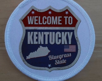 Kentucky Road Sign Bluegrass State patch badge
