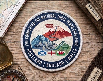 3 Inch National 3 Three Peaks Mountain patch badge -