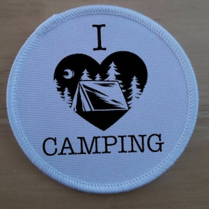 Camping patch badge
