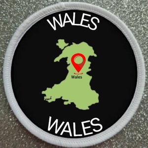Wales Großbritannien 3-Zoll-Aufnäher - Made in the UK