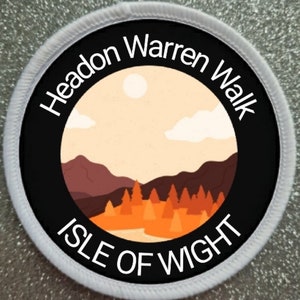3 Inch Headon Warren Walk Isle Of Wight patch badge
