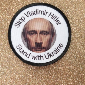 Ukraine Stop Putin - made in the UK Patch Badge