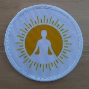 Yoga sublimation patch badge