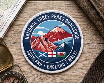 3 Inch National 3 Three Peaks Mountain patch badge -