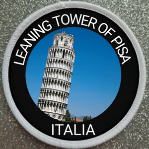 Leaning Tower of Pisa Italy 3 Inch patch badge