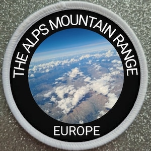 The Alps Mountain Range 3 Inch Sublimation Patch Badge
