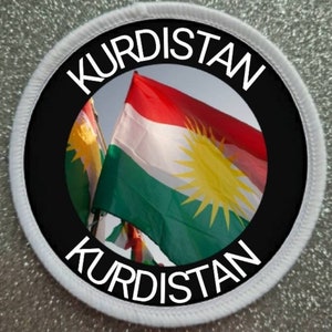 3 Inch Kurdistan Patch Badge - Made in the UK